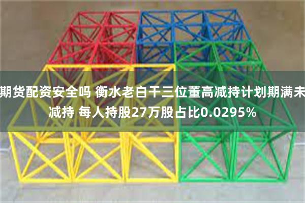 期货配资安全吗 衡水老白干三位董高减持计划期满未减持 每人持