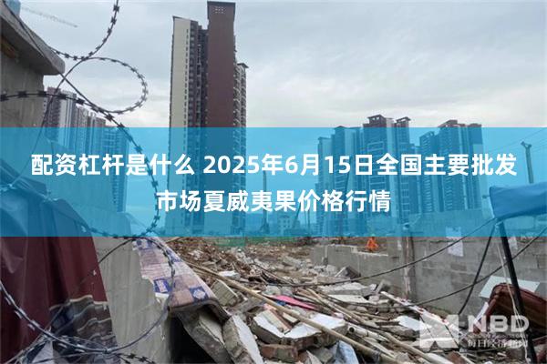 配资杠杆是什么 2025年6月15日全国主要批发市场夏威夷果