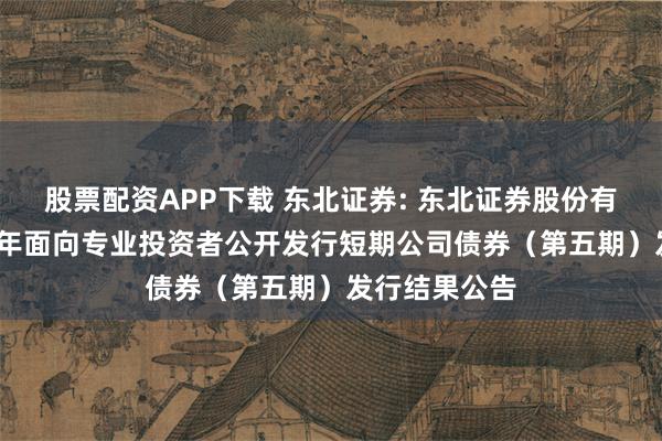 股票配资APP下载 东北证券: 东北证券股份有限公司2025