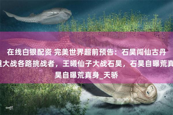在线白银配资 完美世界超前预告：石昊闯仙古丹炉，莫道大战各路