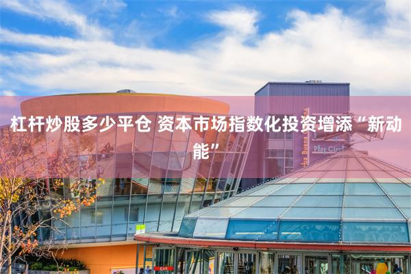 杠杆炒股多少平仓 资本市场指数化投资增添“新动能”