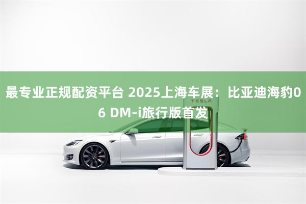 最专业正规配资平台 2025上海车展：比亚迪海豹06 DM-
